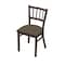 Holland Bar Stool Co 610 Contessa 18" Chair with Bronze Finish and Canter Earth Seat 61018BZ006 - alternate 1
